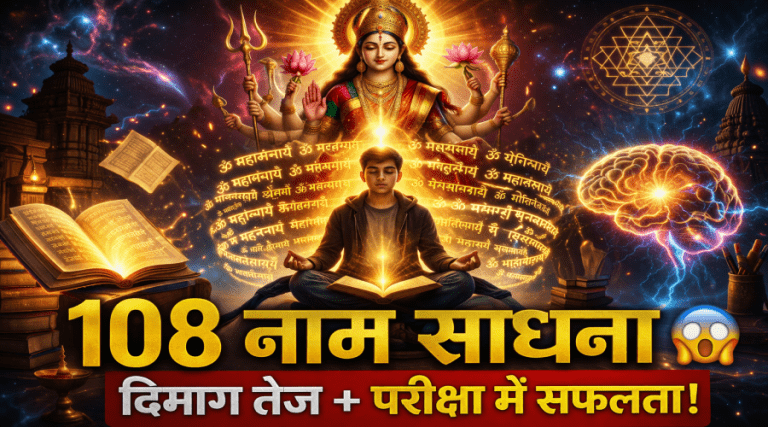 108 नाम की गुप्त साधना 😱 21 दिन में दिमाग तेज, परीक्षा में सफलता और धन प्राप्ति | धर्म रहस्य